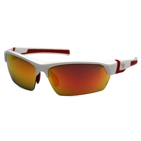 Pyramex Venture Gear - Tensaw - White Frame/ Sky Red Mirror Polarized Lens VGSWR351